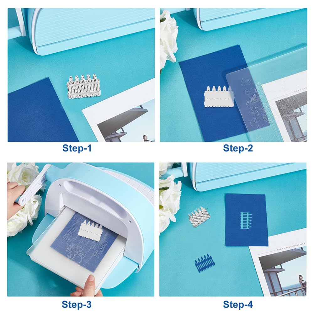 UNICRAFTALE 5Pcs/Set Fence Cutting Dies for Card Making Garden Fence Die Cuts Metal Cutting Die for Scrapbooking Dies Stencil DIY Embossing Paper Album Craft Decor - Image 4