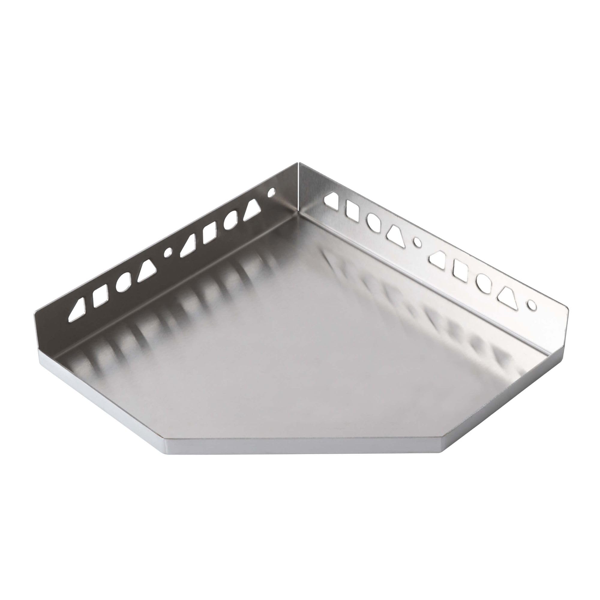Dalsys Tileable Shower Corner Shelf 200mm x 200mm Grout line Shelf Metal Stainless Steel Silver