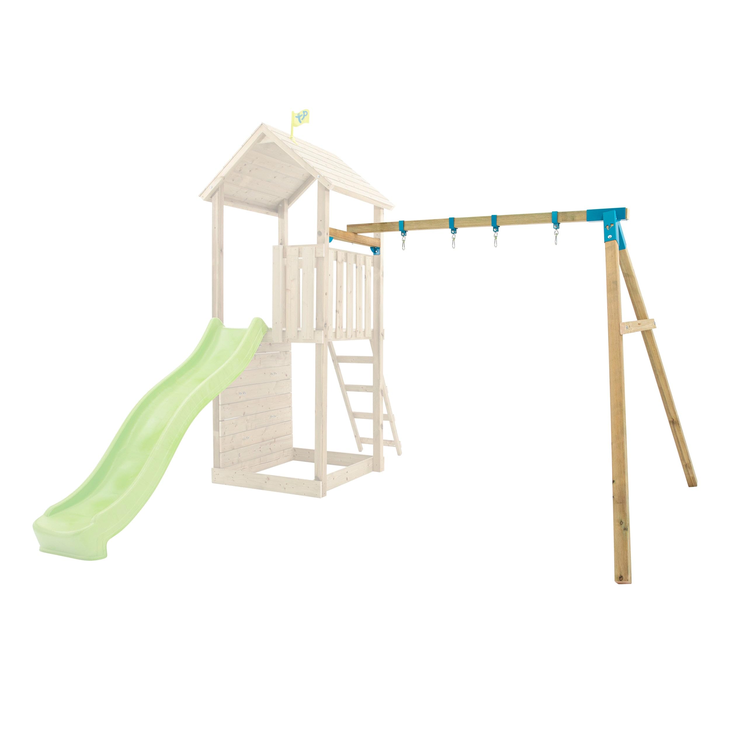 TP Toys Bras de Portique Balançoire Double pour Aire de Jeux Skywood Bois