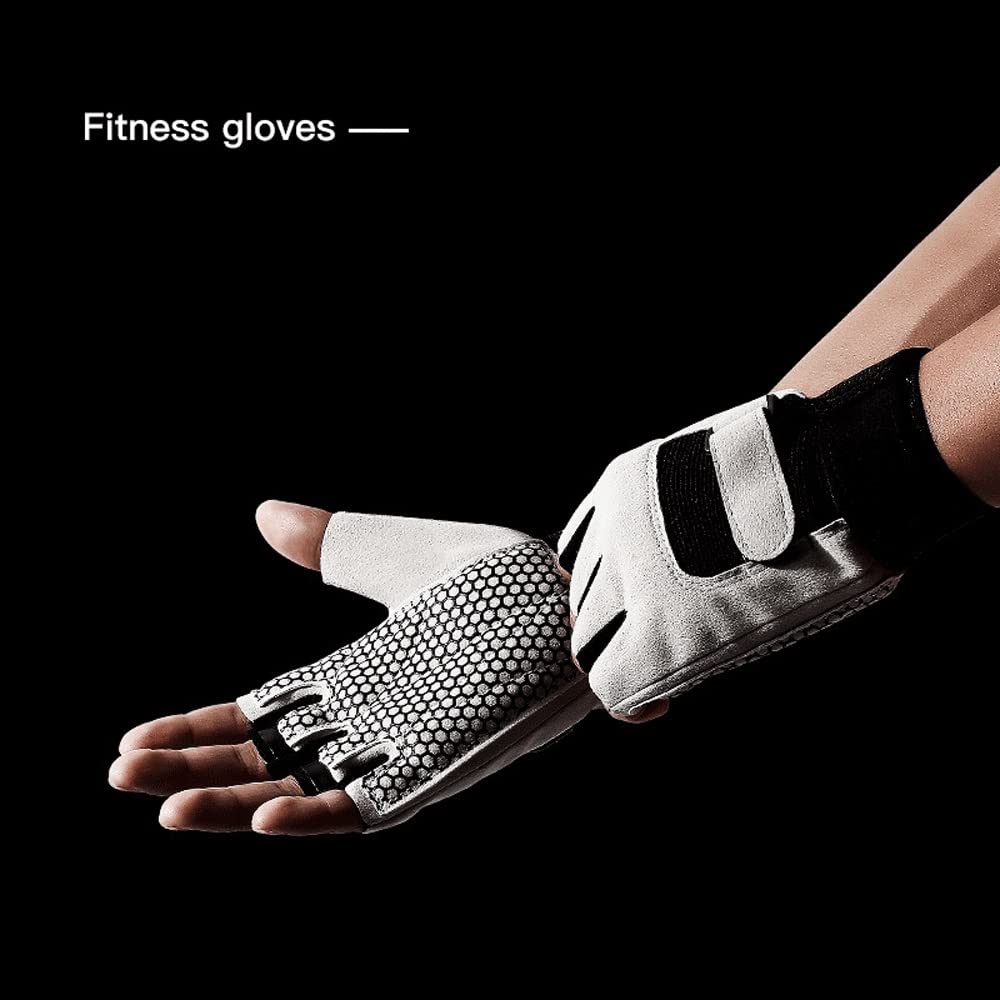 Guanti da allenamento for uomini e donne, guanti for esercizi a mezza delle dita, guanti for fitness for sollevamento pesi, guanti da esterno sportivi, guanti da allenamento antiscivolo, resi