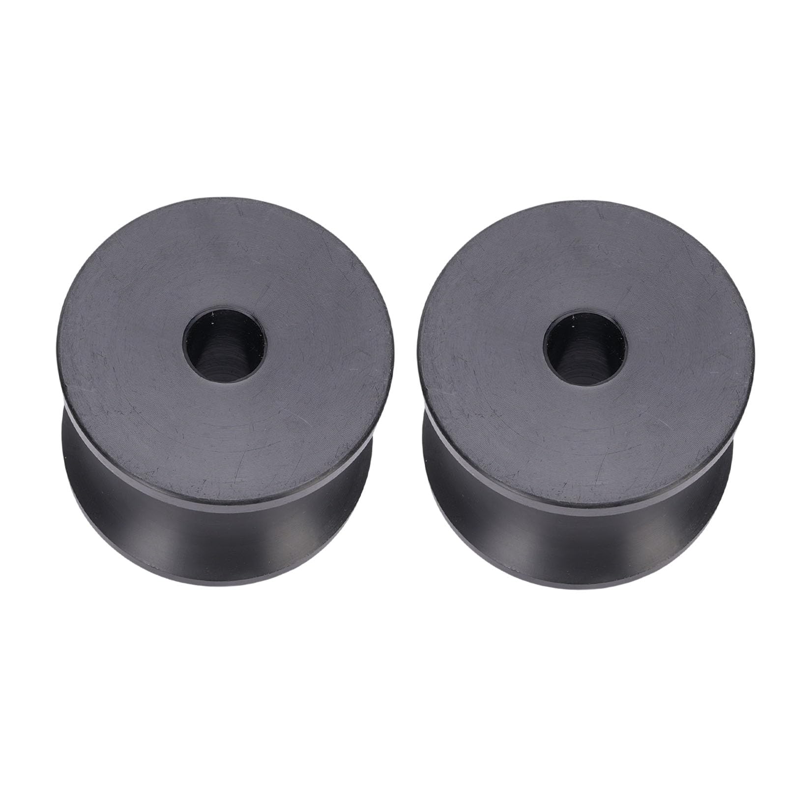 Elprico Rullo di Prua per Rimorchio per Barche 2 Pezzi Rullo in Nylon AntiGraffio a Lunga Durata Facile Lancio per Scialuppe di Salvataggio e Moto d'Acqua Nero 2,4x1,77 Pollici