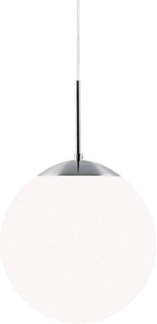Nordlux Cafe 20 single dome ceiling pendant light (39563001, white opal glass, 20 cm, 60w max E27)