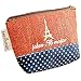 Produktbild Emorias 1PC Damen Geldbörse Eiffelturm Münzen Beutel Kleine Mappe Makeup Tasche Schlüssel Beutel Kopfhörer Aufbewahrungstasche Kartenhalter