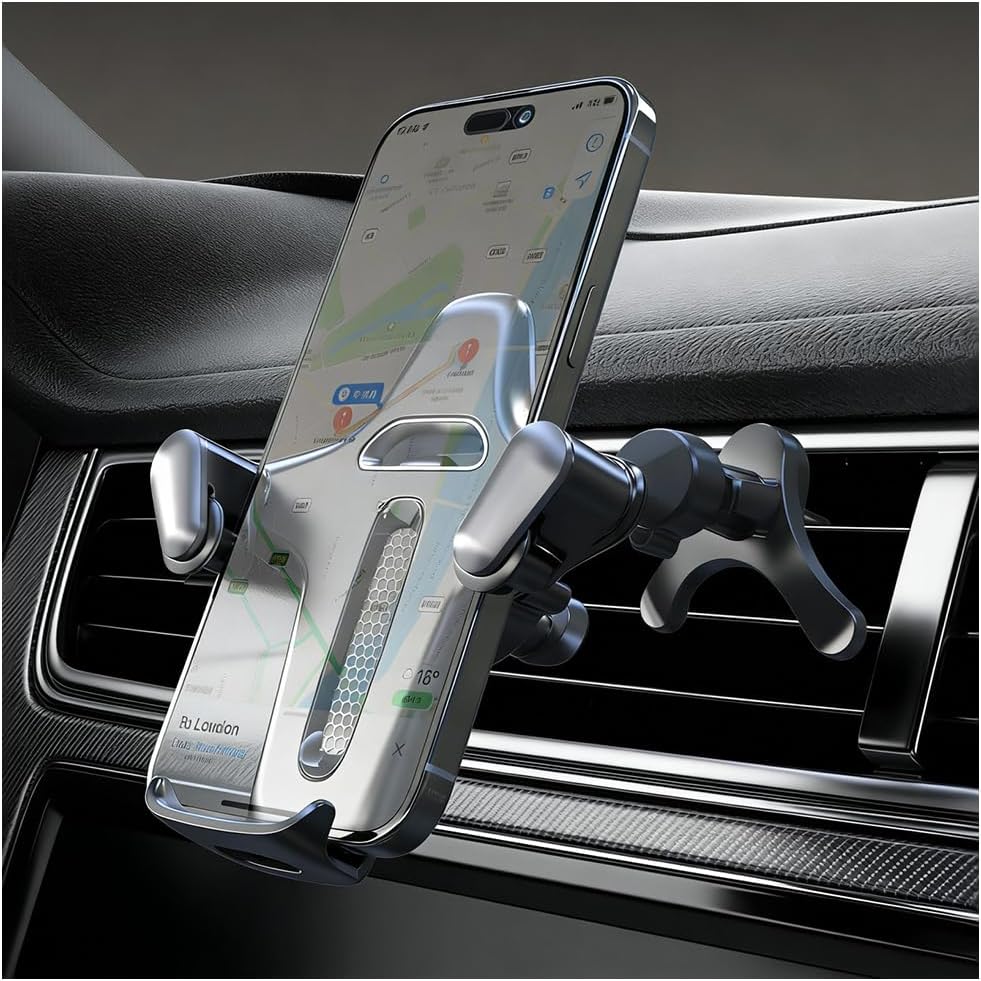 2026 Upgraded Car Vent Phone Mount,360° Rotatable & Retractable Air Vent Phone Holder for Car Fit 4.7-7.2" Phones,Universal Cars Phones Holder Vents for Horizontal/Vertical Vents