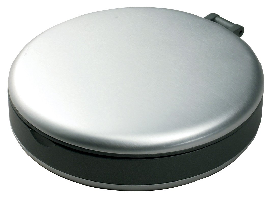 Howard Miller 645-600 World Travel Alarm Clock with cover open, revealing the clock face