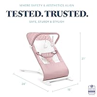 Vista 4 de Mecedora portátil para bebé Baby Delight Alpine Deluxe Para bebés 0-6 meses Tela 100 % de algodón orgánico certificado por la Norma Mundial