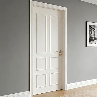 BiJun Peel and Stick Door Moulding Kit, 1 Set Premade Door Trim Molding Self-Adhesive Wainscoting Panels Peel and Stick Wall Moulding Renter Friendly (Top10"×33"Middle10"×14"Bottom10"×14")