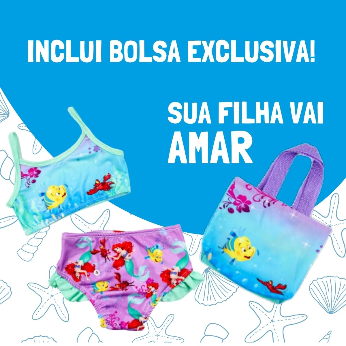 Biquíni Infantil Menina Estampado de Personagem para Crianças + Bolsa Moda Praia Verão – Personagem 4 em promoção! Veja a oferta e mais achadinhos de Moda praia infantil 7 Hoje é o melhor dia para comprar Biquíni Infantil Menina Estampado de Personagem para Crianças + Bolsa Moda Praia Verão – Personagem 4 com aquele preço maroto! Promoção! Aproveite a oferta! 7