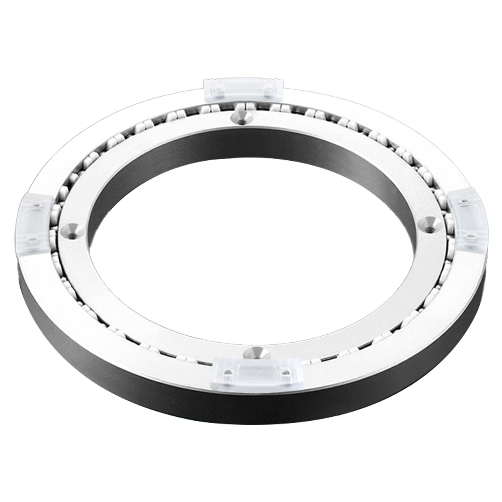 Lazy Susans Dining Table Turntable Base Bearing Aluminum Alloy Steel Ball Bearing Rotating Tray Round Non-Slip Home Track(17.3 inch)