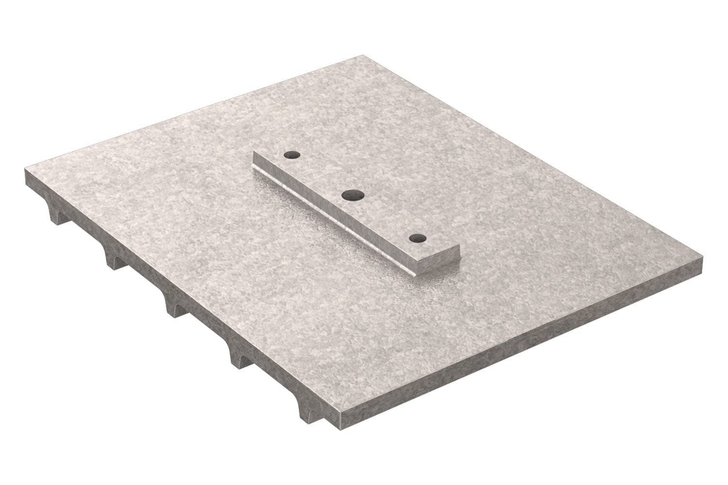 Bon 22-556 Handicap Ramp Walking Tool - 10-inch X 8-inch 2 Hole Mount, Silver - Image 2