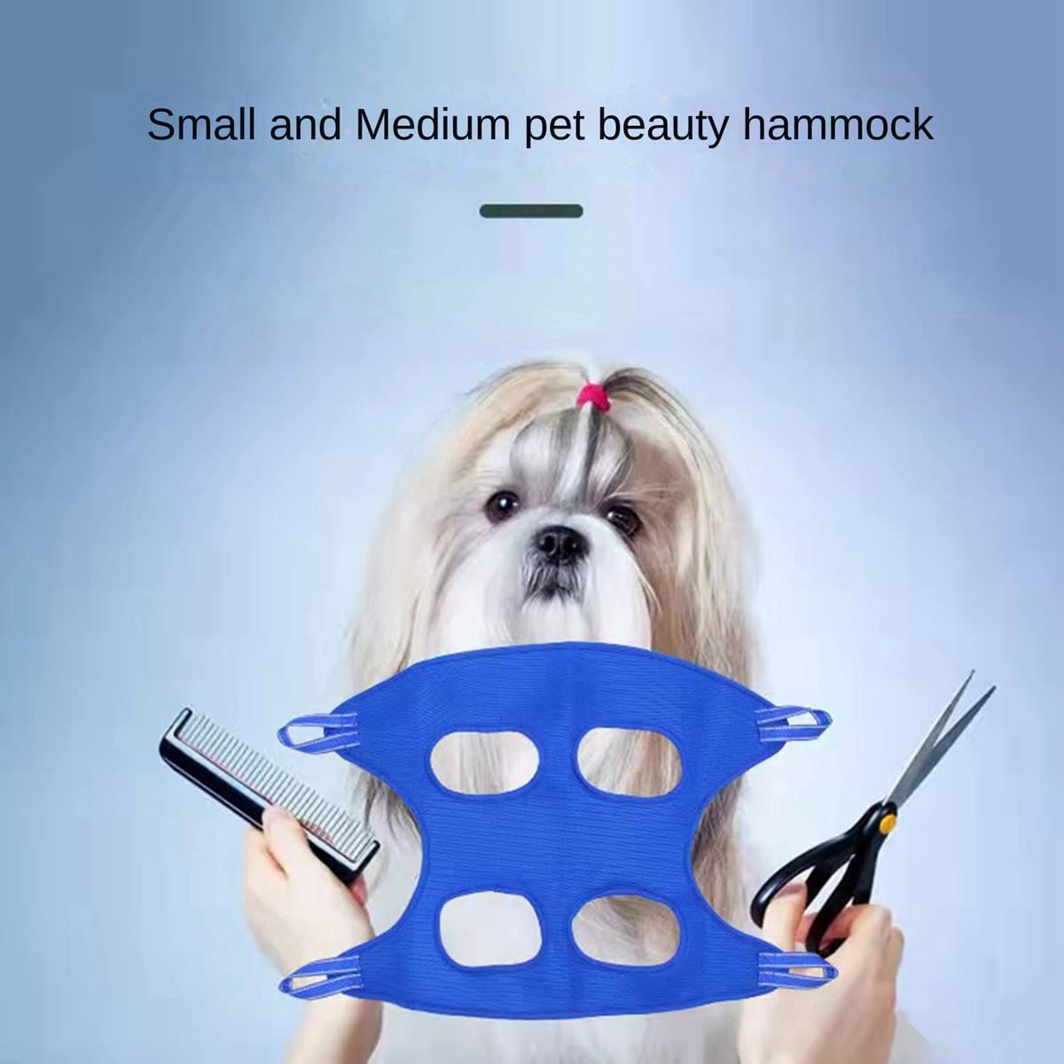 PetPhindU 6in1 Hundepflege Hängematte – Set Mit Nagelschneider, Feile & Kamm, Für Katzen & Hunde