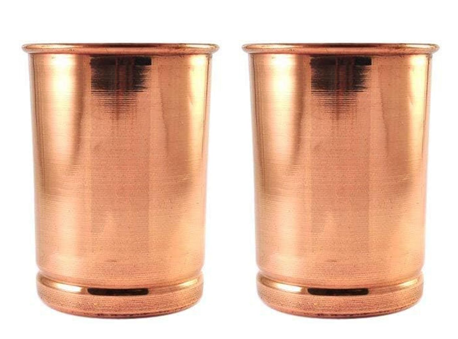 PARIJAT HANDICRAFT Mint Julep Cup Copper drinkware accessories Pack of 2