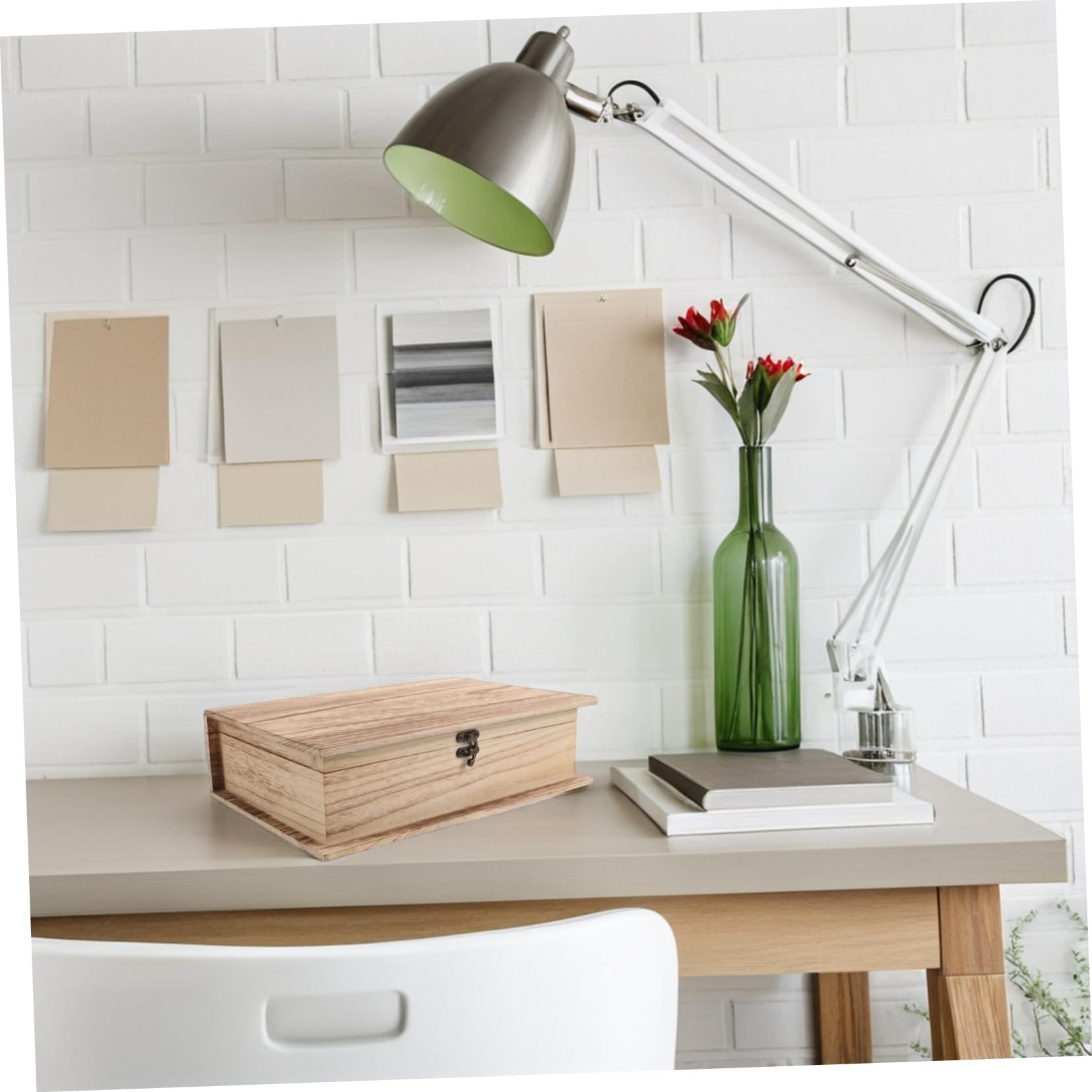 Cabilock 2 Piezas Caja De Madera Para Guardar La Biblia Organizador Clásico De Madera Caja De Recuerdos Para Estudio Dormitorio Decoración