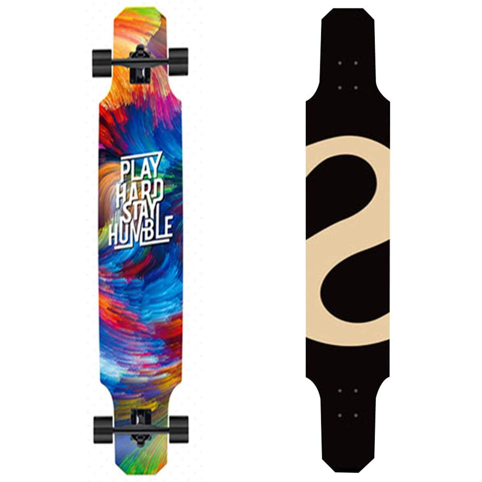 Planche à roulettes Freestyle Premium Haut de Gamme de 47 Pouces, Planche à roulettes Cruiser pour Adultes et Adolescents, Mise à Niveau 2020