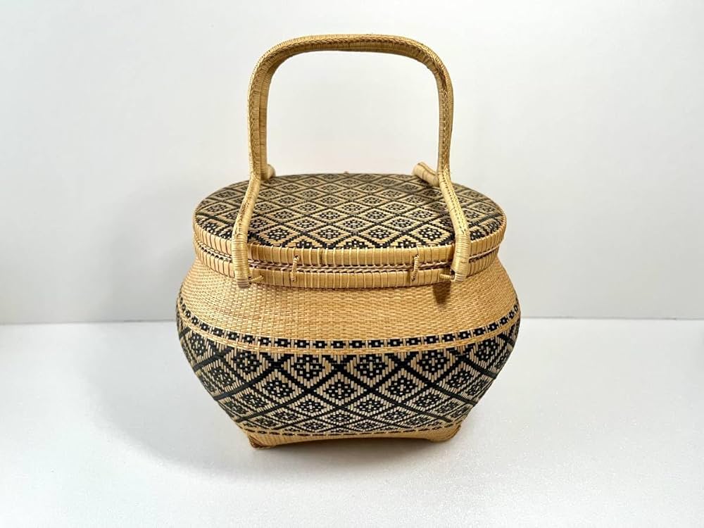 Amazon.co.jp: 極上品タイ王室御用達手工芸品プラニーバスケット