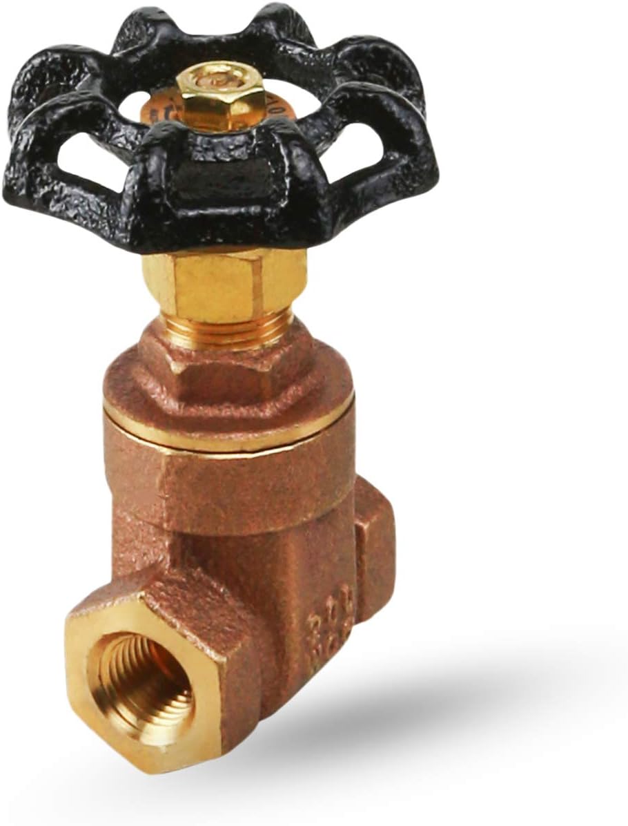 Midline Valve 427U234 Gate Valve, No Lead 1/2 in. FIP Connection, Cast Brass