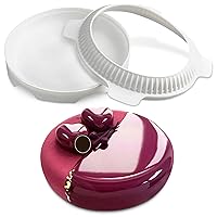 Vista 10 de Molde de corazón rompible – Moldes de corazón flexible de silicona para hornear y congelar, molde para pasteles resistente al calor