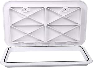 SEAFLO Marine Deck Access Hatch - 24" X 14" White ABS Low Profile Hatch With 180° Lid
