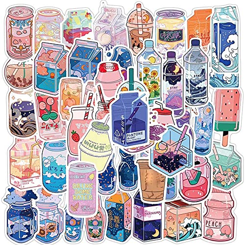 Autocollants 50 Pièces Cartoon Stikers Waterproof Gommettes Kawaii Scrapbook Autocollants Stickers Aesthetic Autocollant Girly Stickers Skate