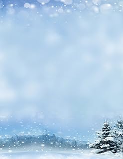 Great Papers! Hermoso membrete de invierno, 80 unidades, 11 x 8.5 pulgadas (2015100) azul