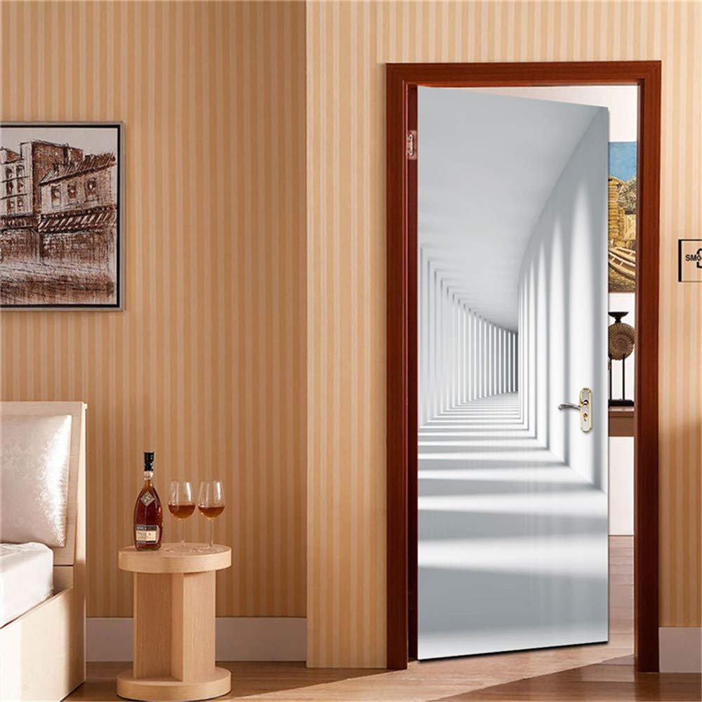 Adesivo Porta 3D Effetto Pietra - 90x210 Cm, Autoadesivo Rimovibile, Per Pareti Lisce E Mobili - Foto 5