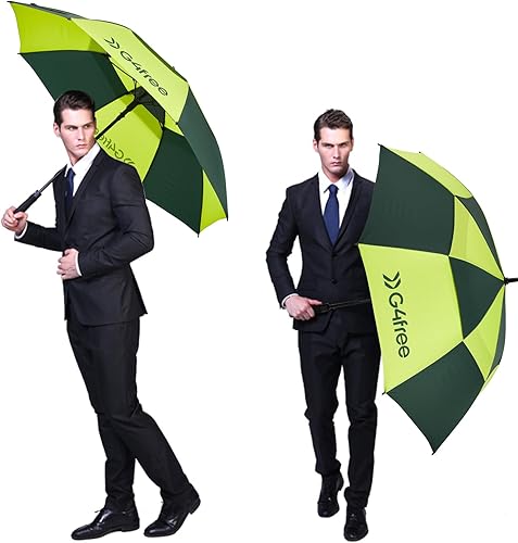 Miniatura 127 de G4Free - Paraguas de golf de apertura automática de 47, 54, 62 y 68 pulgadas - Paraguas extragrande con doble toldo, ventilado, a prueba de viento