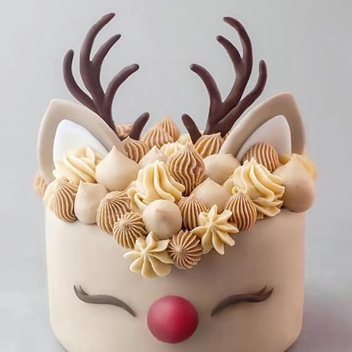 Miniatura 6 de Moldes de silicona de Navidad, moldes de copo de nieve, muñeco de nieve, árbol de Navidad, reno, Papá Noel, hojas de acebo, campanas, molde de