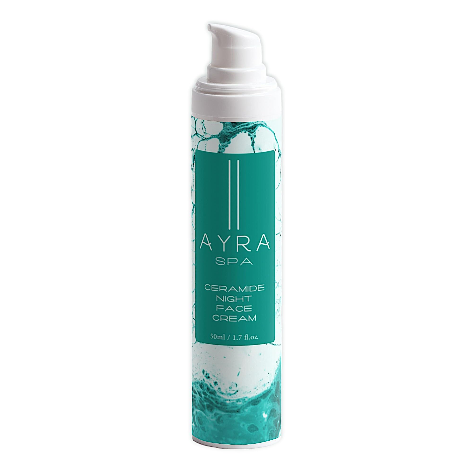 Crema Viso Notte alle Ceramidi | con Aloe Vera, Burro di Cacao, Olio di Jojoba | Contiene Lipidi Complessi e Acidi Grassi | VEGAN & 99% Naturale | Certificata COSMOS