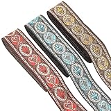 Material: Hochwertiges Polyester mit leuchtendem Farbfaden, der eng gewebt und hochfest ist. Jacquard ist so ein geschicktes Band, Es ist die perfekte Ausgabe für jedes Projekt!