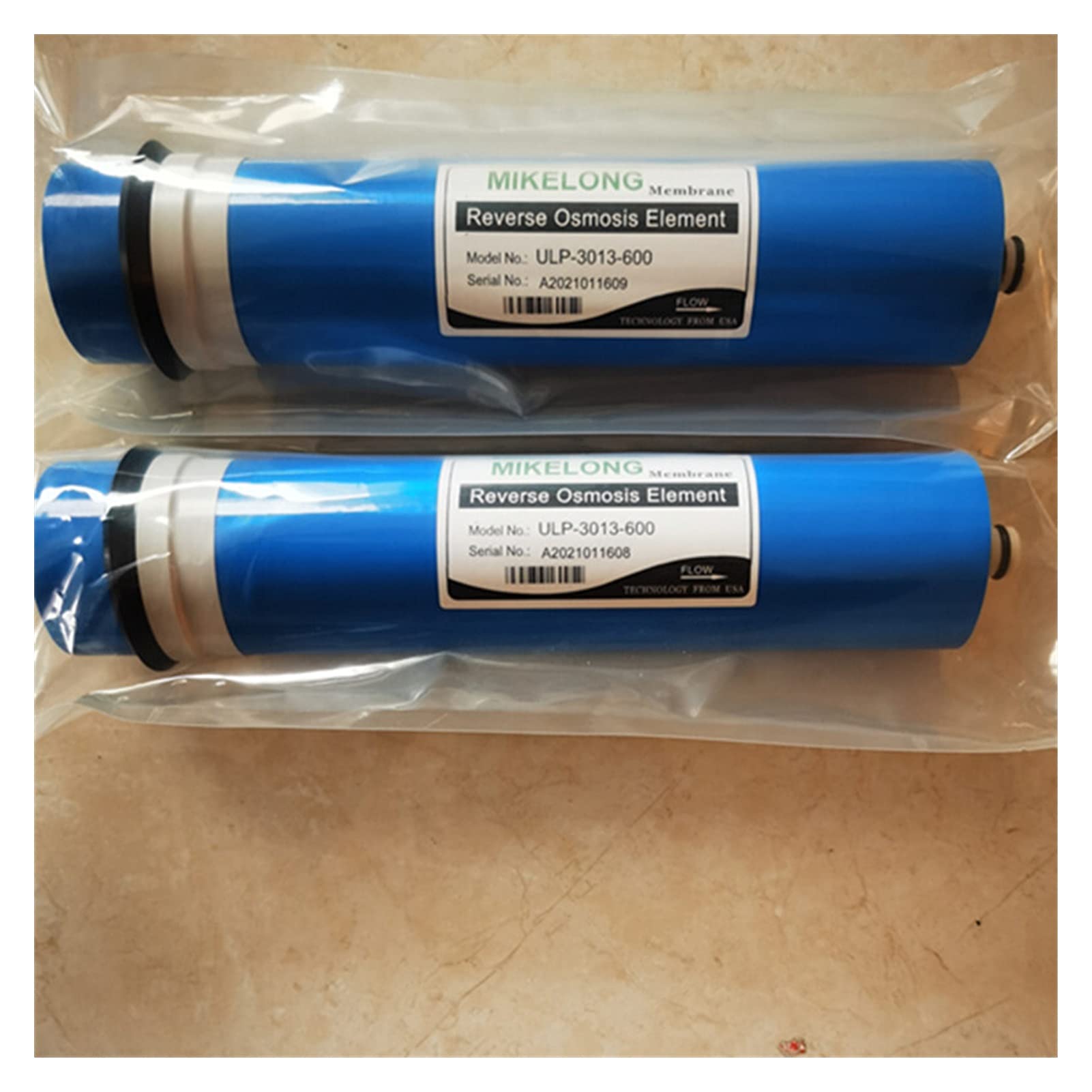 Filtrazione dell'Acqua Sistema Rilascio Facile 2 PZ 600. Filtro a osmosi inversa GPD RO. Membrana 3013-600 Filtri dell'Acqua della Membrana Cartucce RO System Filter Memb