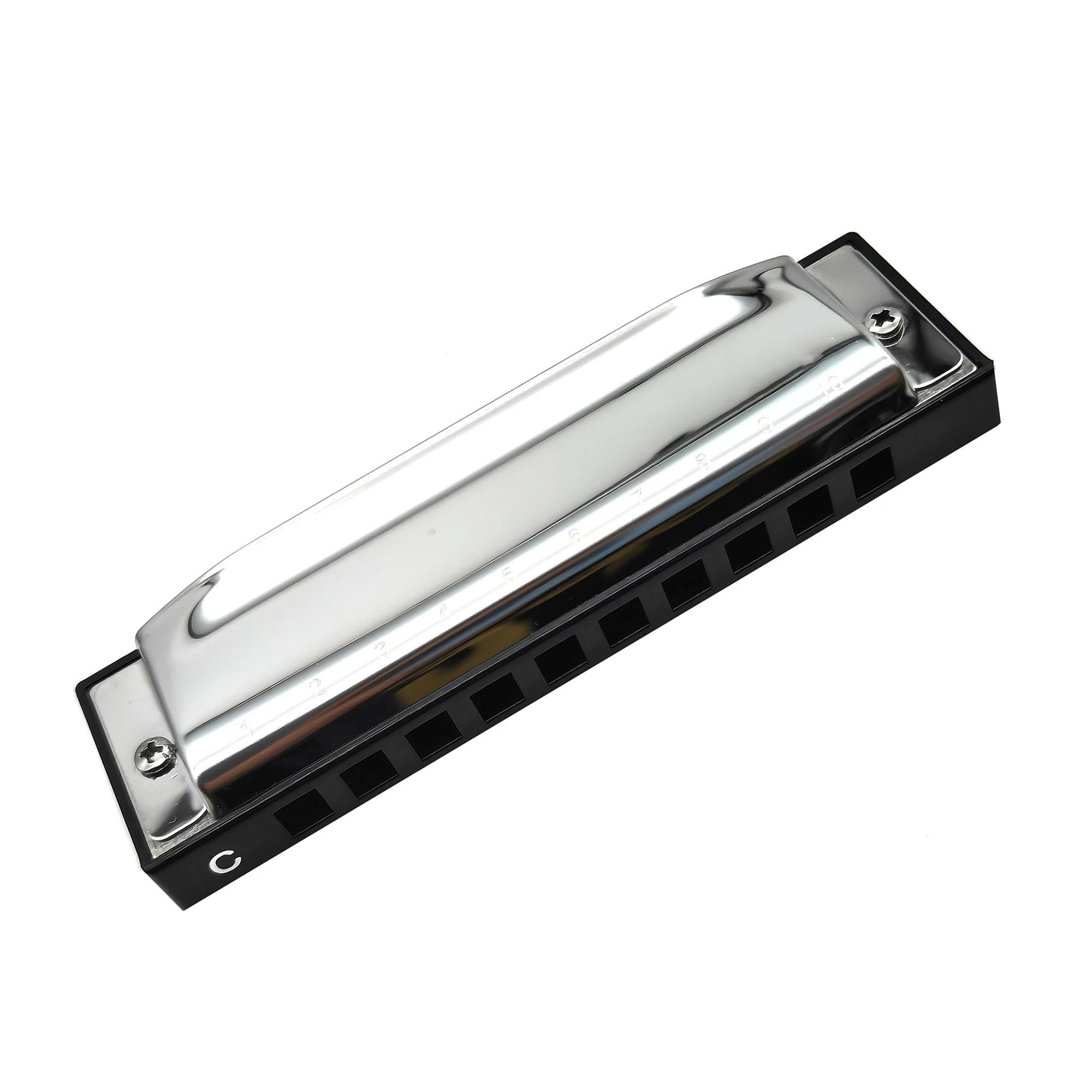Ulepszona harmonijka bluesowa C-Ton 10 Otworów 20 Tonów Blues Harp Mouth Organ Diatoniczna harmonijka dla dorosłych uczniów początkujących