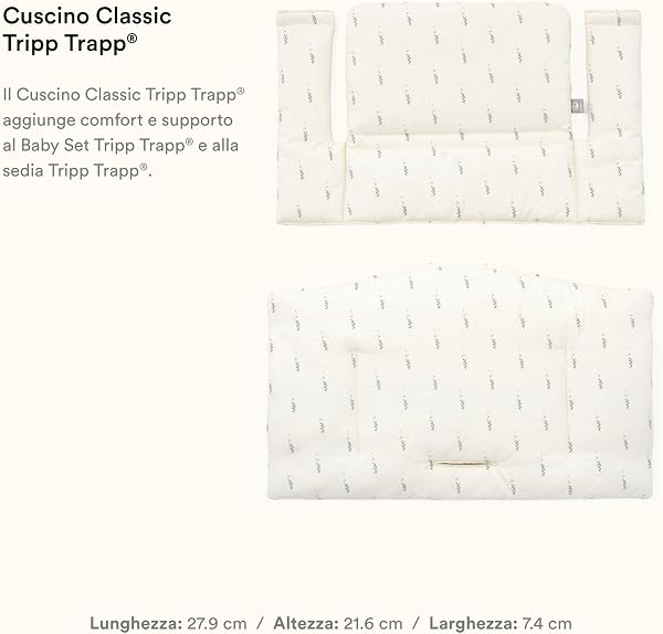 Stokke Tripp Trapp Cuscino Classic, Wheat Cream - Da aggiungere alla sedia e al seggiolone Tripp Trapp per Supporto e Comfort - Lavabile in lavatrice - Per tutte le Sedie Tripp Trapp, 0.19 kilograms - 3