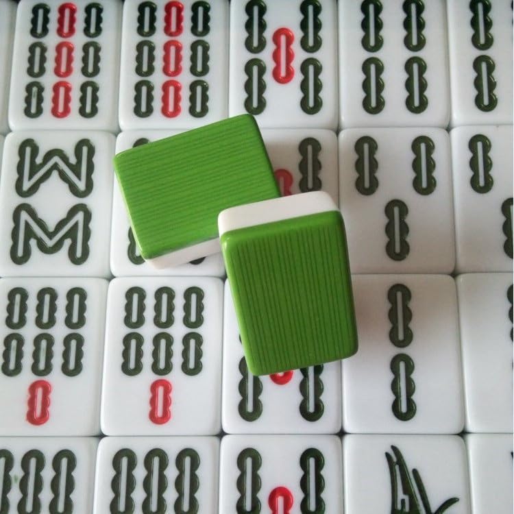 Set profesional de Mahjong con 144 fichas de melamina miniatura 3