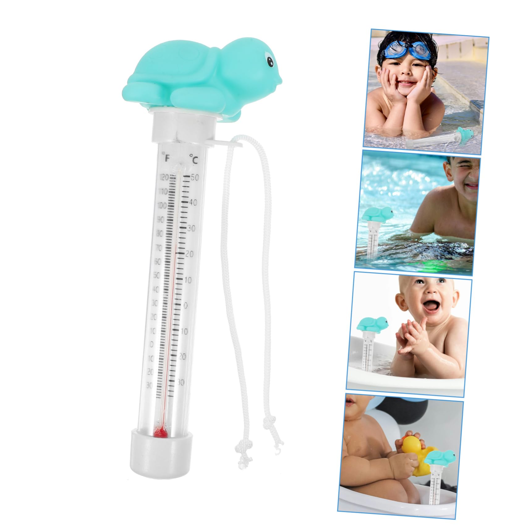 BESPORTBLE 5pièces Thermomètre Flottant Pour Piscine Et Spa Mesure Précise Température De Eau Pour Aquarium Et Modèle Tortue