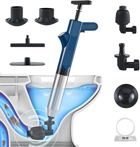 Émbolo de drenaje de aire de acero inoxidable para inodoros obstruidos, émbolo de inodoro resistente de alta presión, para baño, drenaje de piso,