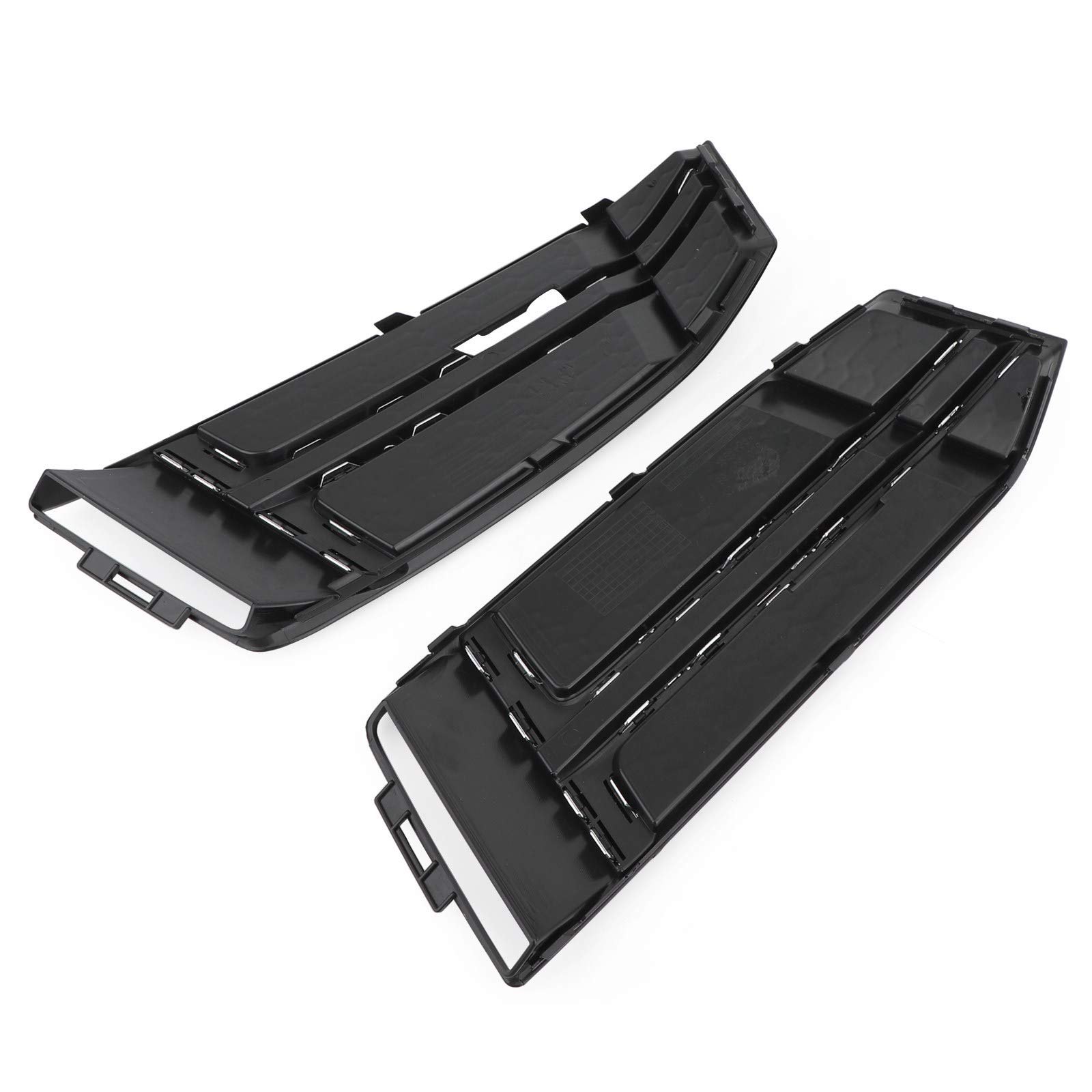 Griglia paraurti anteriore Black Front Fog Light Cover Fit for AUDI A4 B9 S-LINE 2016-2018 Bumper Grille (No Logo)