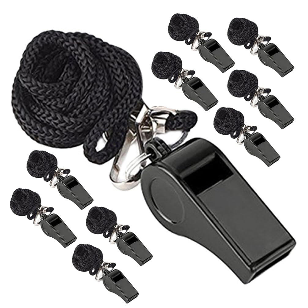Sosoport 40pezzi Fischietti Sportivi con Cordino Fischietto Professionale per Calcio Allenatori e Emergenze Design Compatto e Volume Elevato Accessorio Indispensabile per attività Sportive