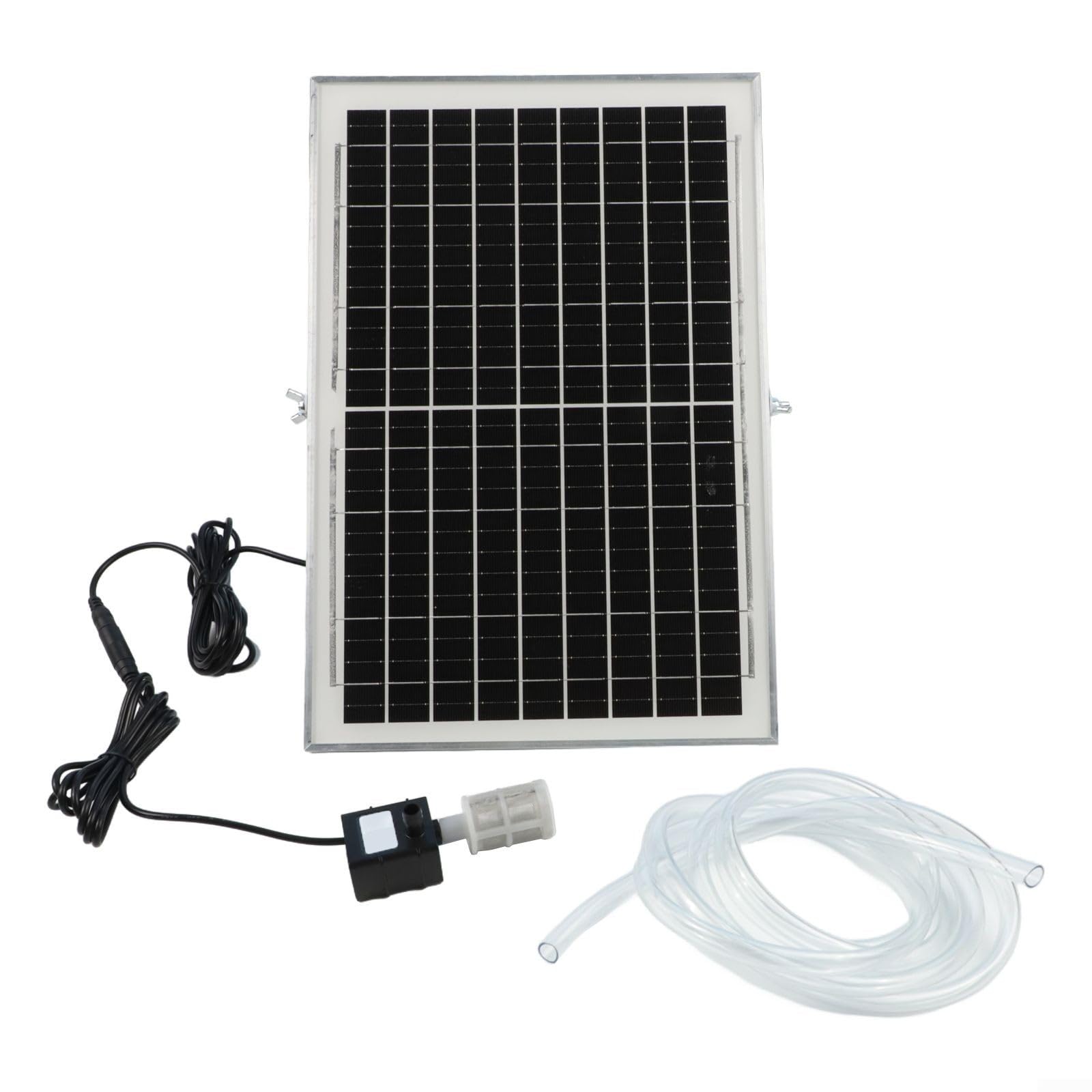 Kit solare per laghetto con pannello policristallino, fontana sommergibile per la circolazione dell'acqua del giardino, sistema aeratore per acquari e filtro per acquari esterni