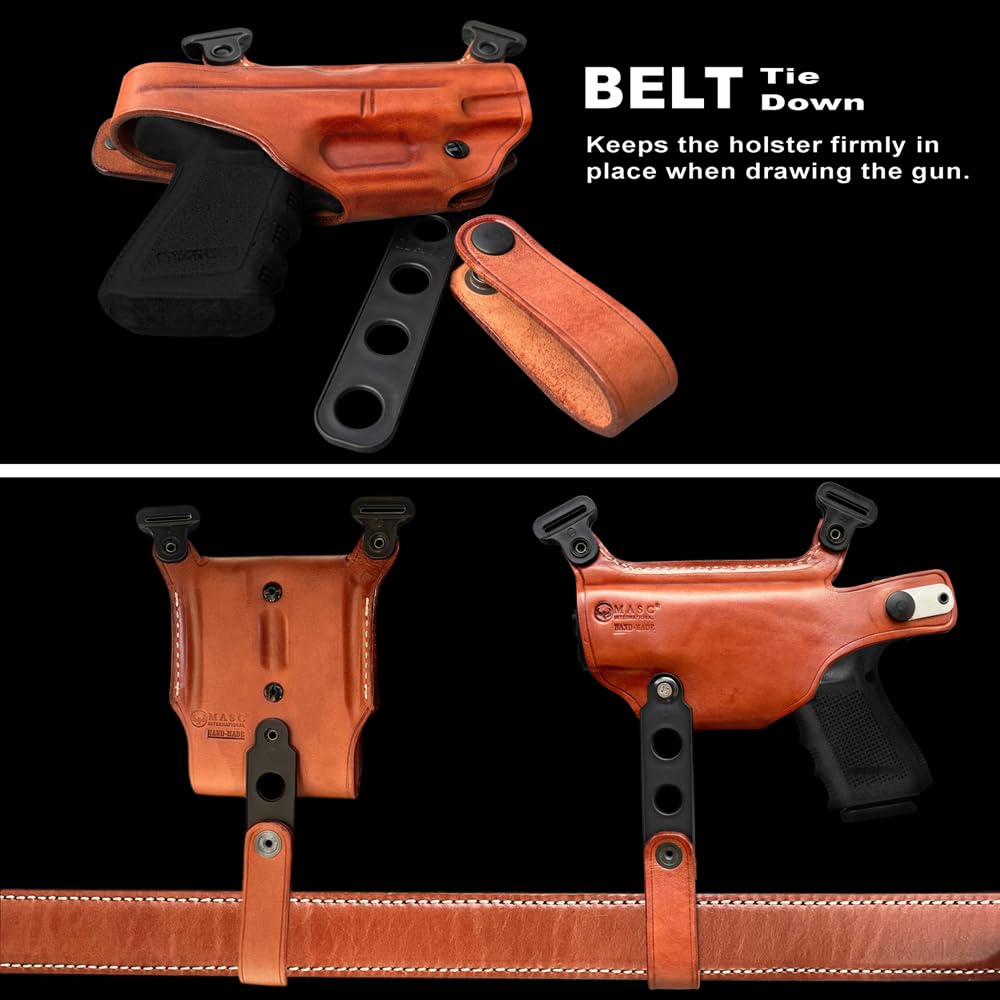 Amazon.com : Premium Leather Horizontal Shoulder Holster System