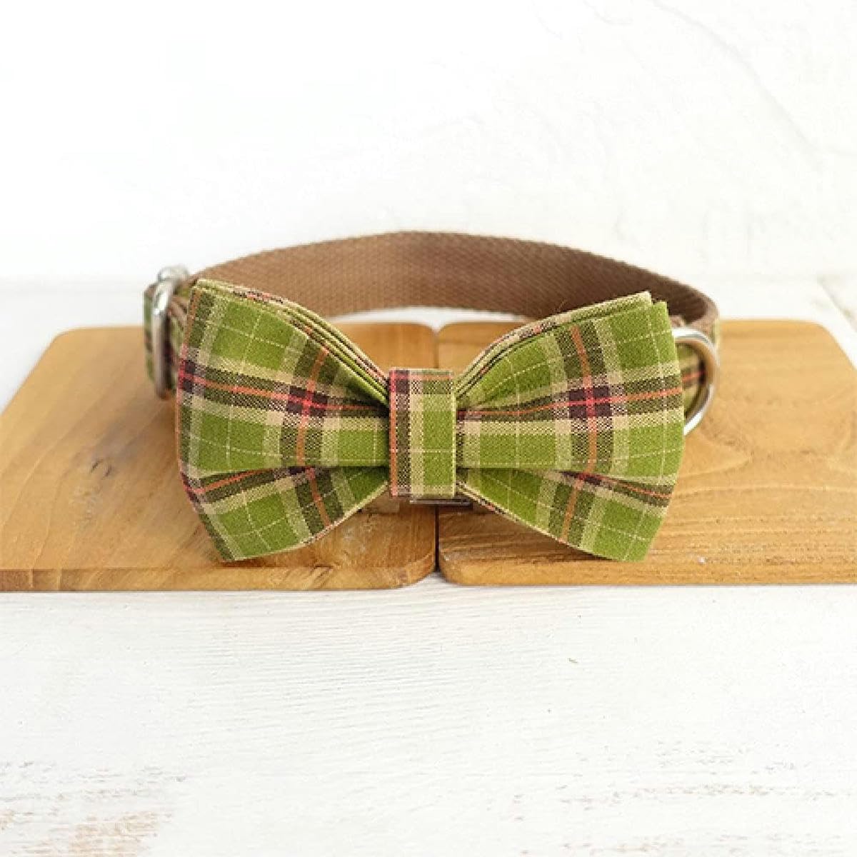 Collar para Perro, 5 tamaños, Collar con Pajarita y Correa, Talla S