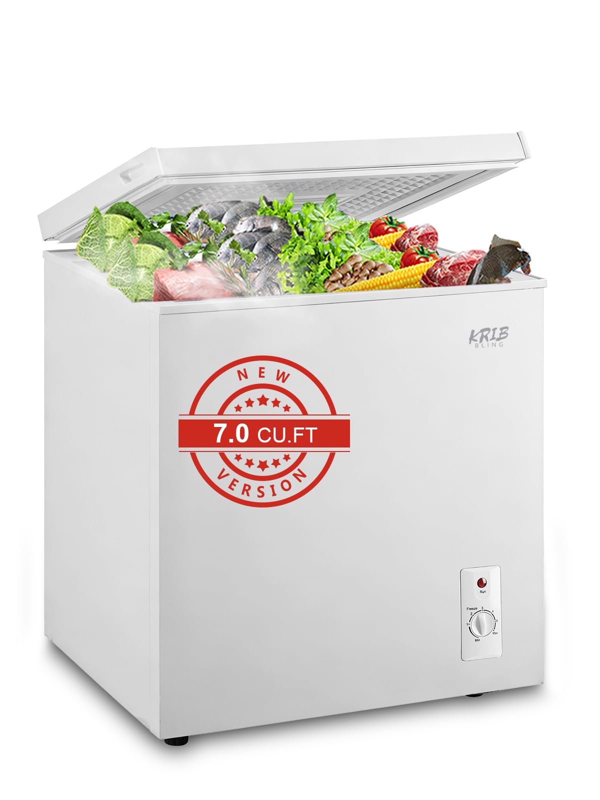 KRIB BLING 7 cu ft Chest Freezer White