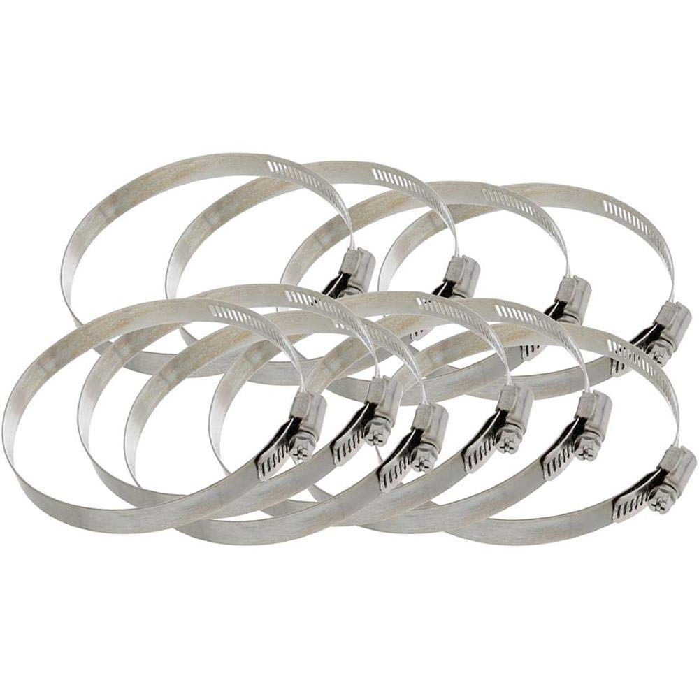 Steelex D4351 4-Inch Hose Clamp, 10-Pack