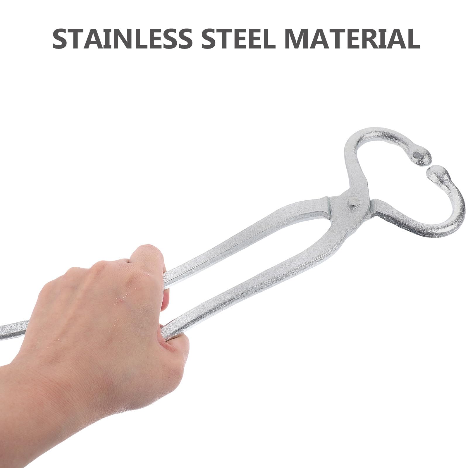 BESPORTBLE Pinza per Anello Naso Bovini in Acciaio Strumento di Legatura e Trazione Accessorio per Bestiame per Mucche in Allevamenti Esterni