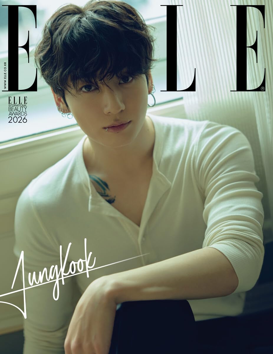 Amazon.co.jp: ELLE JUNG KOOK 9表紙中 1種選択, 画報 記事掲載 KOREA