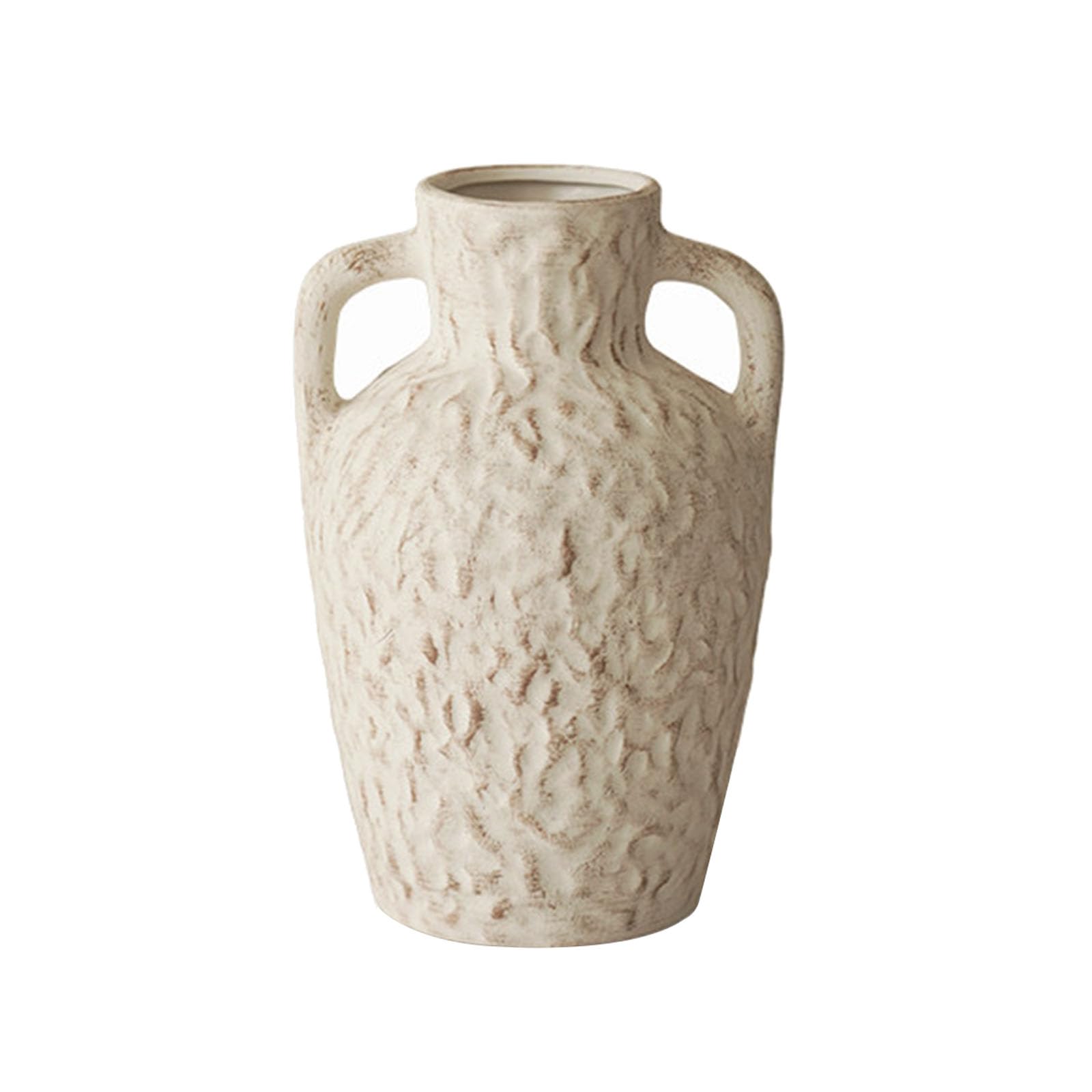 Nzzkoides G Sturdy Ceramic Vase For Dry Branches, Vintage Decorative Vase, Ornament For Livin Room, Bedroom, Study, Shelf, Floor, Various Styles(Size:23 * 23 * 35Cm,Color:g)