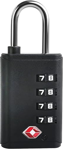 Cerraduras TSA para equipaje, candado de combinación pequeña con indicador de alerta, cerraduras de equipaje aprobadas por la TSA para artículos