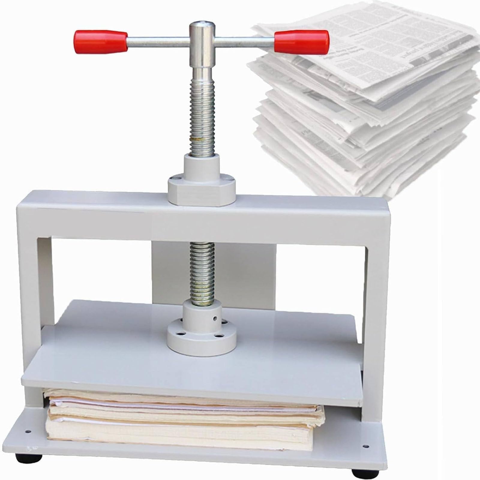 Ręczna prasa papierowa do formatu A5, A4, A3, stalowa rama, grubość 14,5 cm, idealna do produkcji papieru, prasy książkowej, maszyny do bindowania faktur