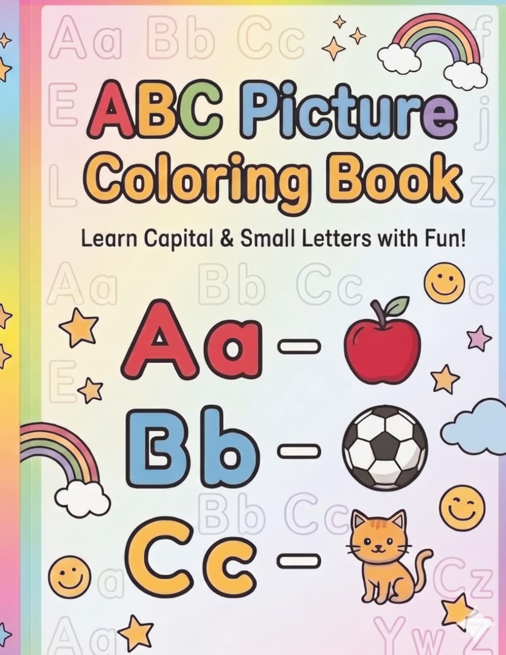 ABC Picture Coloring Book for Kids Ages 3–6: Preschool & Kindergarten Coloring Book for Toddlers