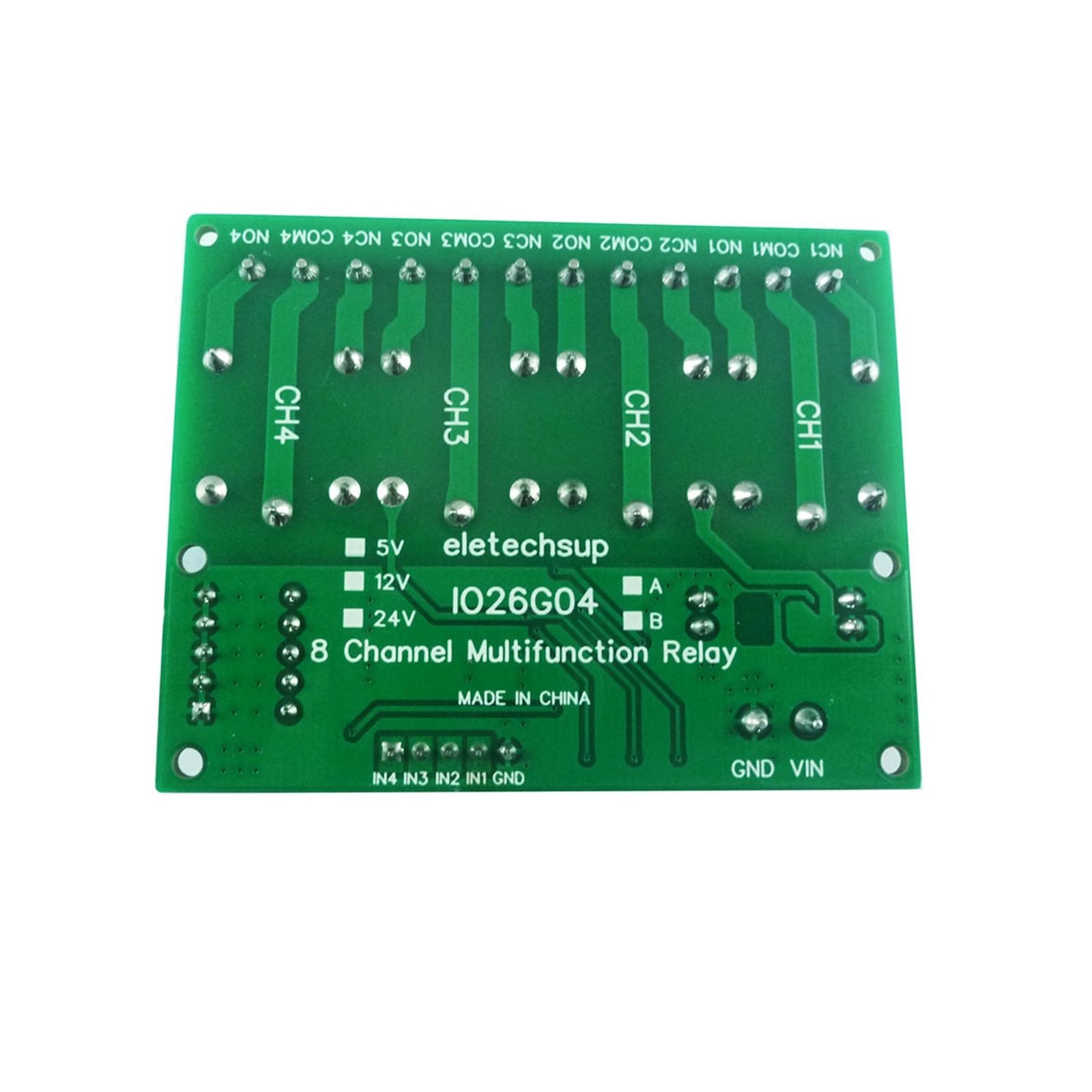 Modulo relè PLC Modulo relè ritardato a 4 canali Interruttore relè DIP DC 5V 12V 24V(24V)