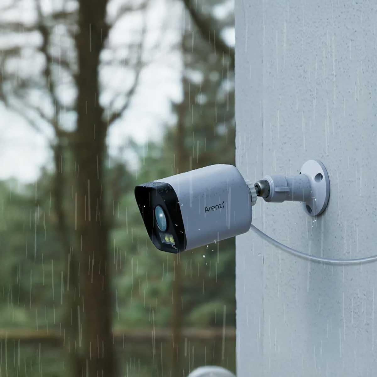 ARENTI O3 4 MP WLAN IP65 cámara de vigilancia con protección contra la Intemperie Bullet, visión Nocturna a Todo Color y Soporte Wi-Fi 6